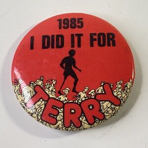 Red 'I Did It For Terry' Button